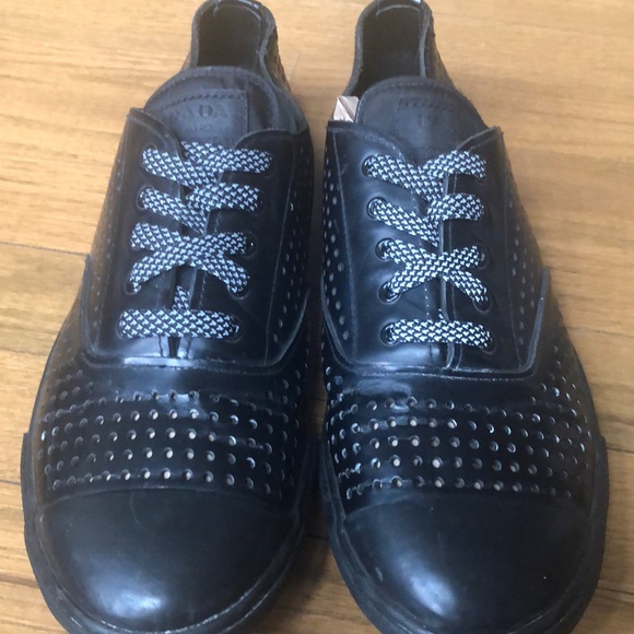Men’s PRADA SHOES- Rubber Casual Shoes- damage - Picture 1 of 15